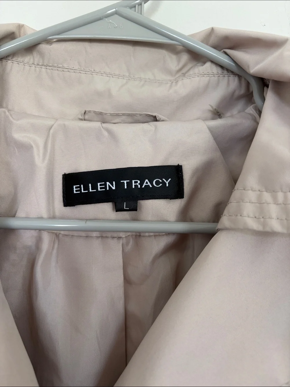 Ellen Tracy Beige Trench Coat